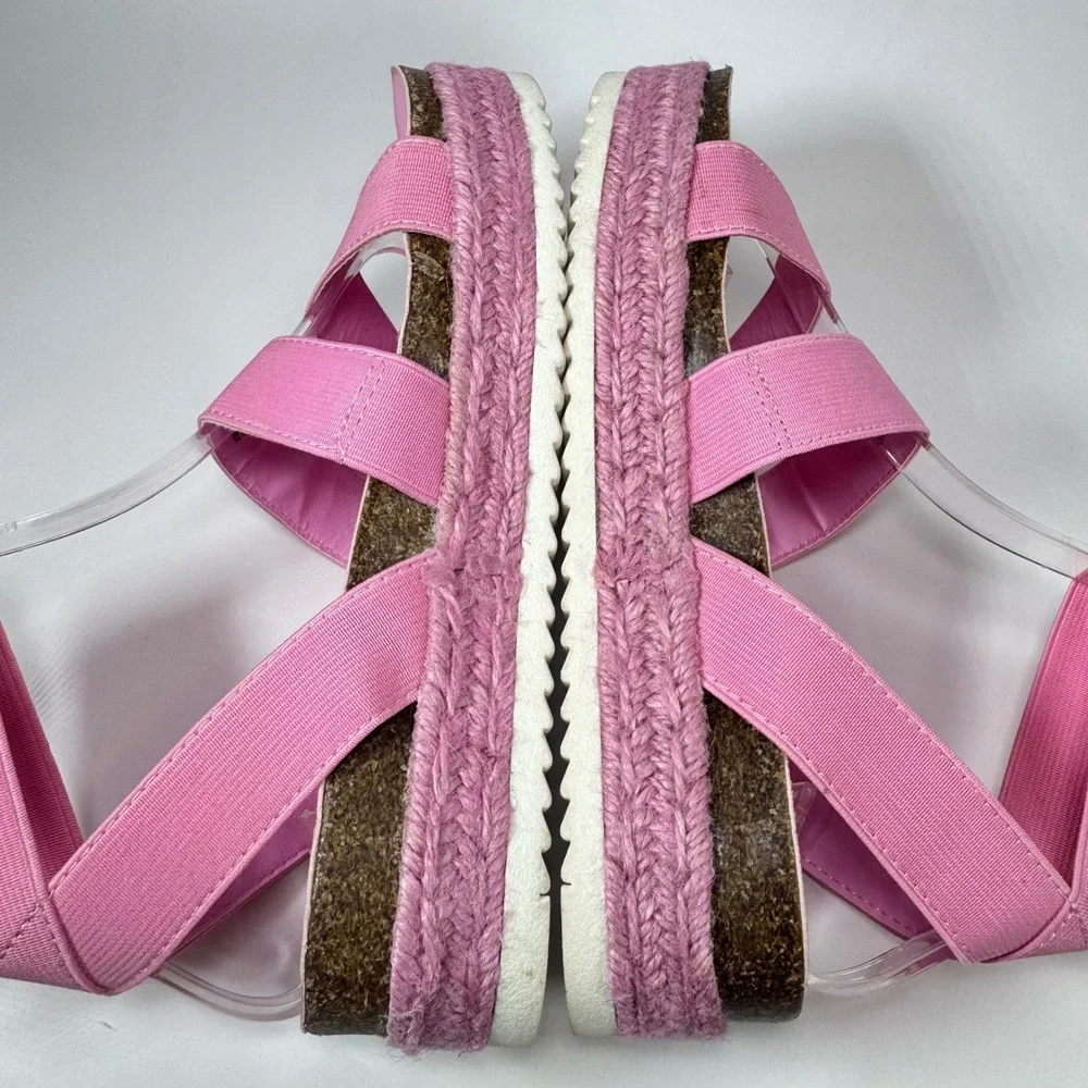Steve Madden Pink Jkimmie Espadrille Platform Sandals Girls Size‎ 2 Kid